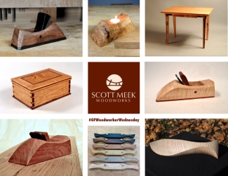 custom wood desks and tools created by scott meek woodworks using general finishes stains