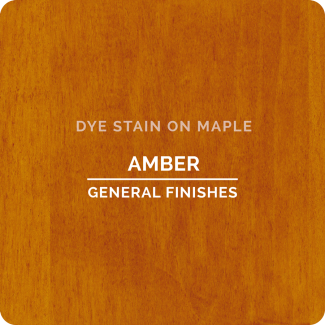 General Finishes Water Based Dye Stain - Amber (ON MAPLE)