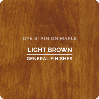 General Finishes Water Based Dye Stain - Light Brown (ON MAPLE)