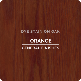 General Finishes Water Based Dye Stain - Orange (ON OAK)