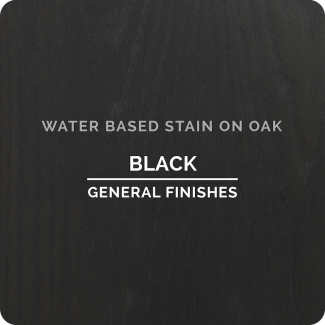 General Finishes Water Based Wood Stain - Black (ON OAK)