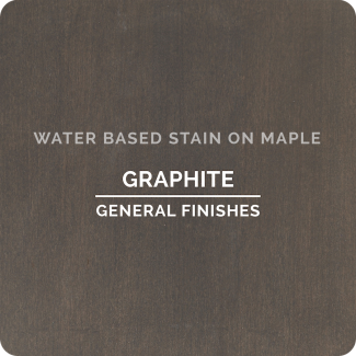 General Finishes Water Based Wood Stain - Graphite (ON MAPLE)