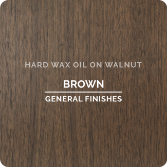 Hard Wax Oil Brown on Walnut | General Finishes