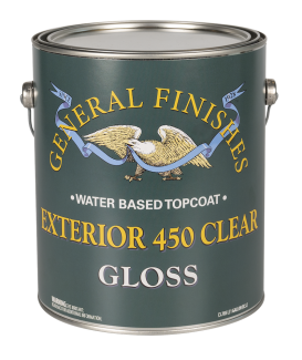General Finishes Satin Water Based Topcoat Exterior 450, Gallon
