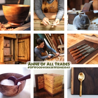 custom wood furniture, bowls, spoons, and tools finished using general finishes stains by anne of all trades