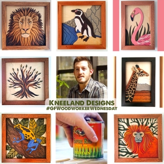 examples of art created using general finishes dye stains