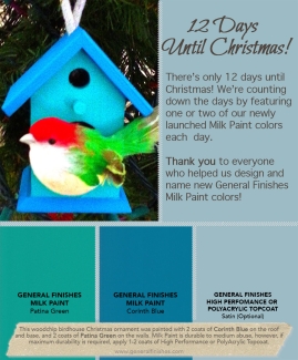 bird house ornament. text: 12 days until christmas
