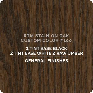 General Finishes RTM Wood Stain Custom Color Color - #100 (ON OAK)