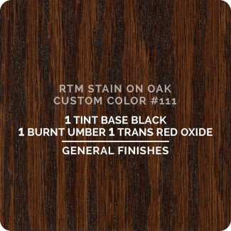 General Finishes RTM Wood Stain Custom Color Color - #111 (ON OAK)