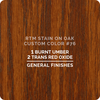 General Finishes RTM Wood Stain Custom Color Color - #76 (ON OAK)
