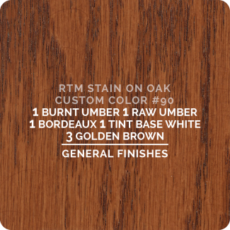 General Finishes RTM Wood Stain Custom Color Color - #90 (ON OAK)