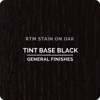 General Finishes RTM Wood Stain Stock Color - Tint Base Black (ON OAK)