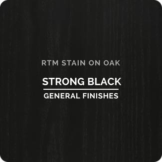 General Finishes RTM Wood Stain Stock Color - Strong Black (ON OAK)