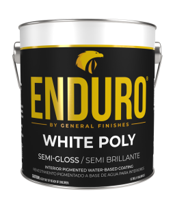 General Finishes Water Based Pigmented Topcoat Enduro White Poly, Gallon, Satin